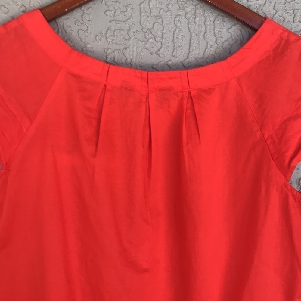 Merona Gator Country Embroidered Orange UF Short Sleeve Top Size M - Picture 7 of 13